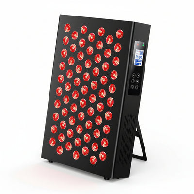 Red Light Therapy Box, 5In1 LED with 630-660-810-830-850, Metal Case, 3 Modes Red Light Panel with Soft Belt, 6 Timing Set - 9 Pulse Modes - 4-Level - Red Light Therapy Panel for Body