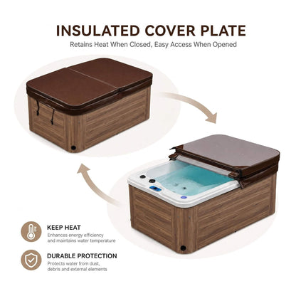 Aeris 2-Person Outdoor Hot Tub with 15 Hydro Jets
