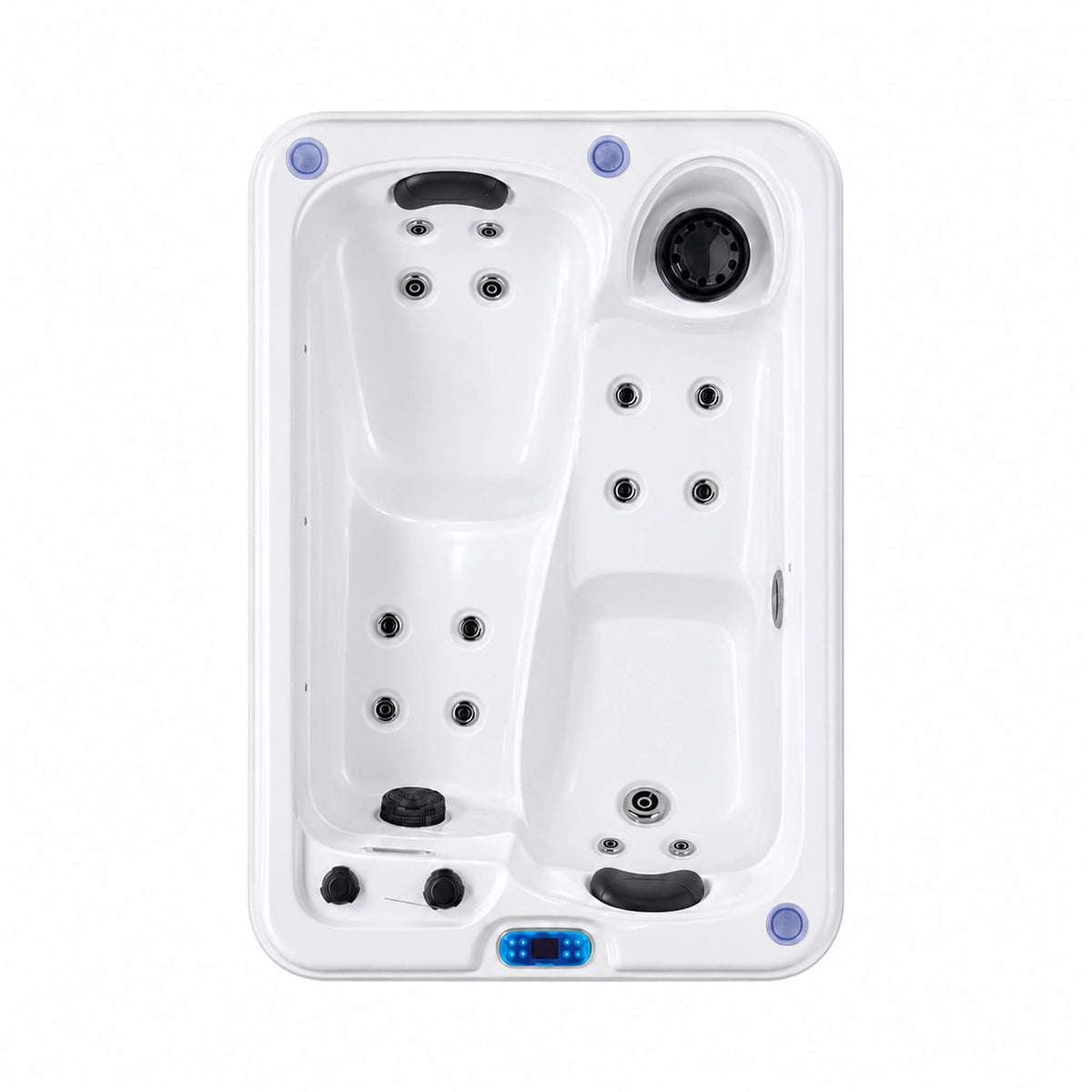 Aeris 2-Person Outdoor Hot Tub with 15 Hydro Jets