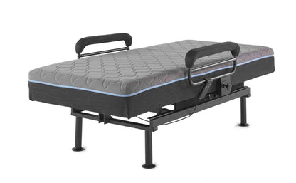 Adjustable Sleep-to-Stand Bed with Lift Assist – Dark Gray