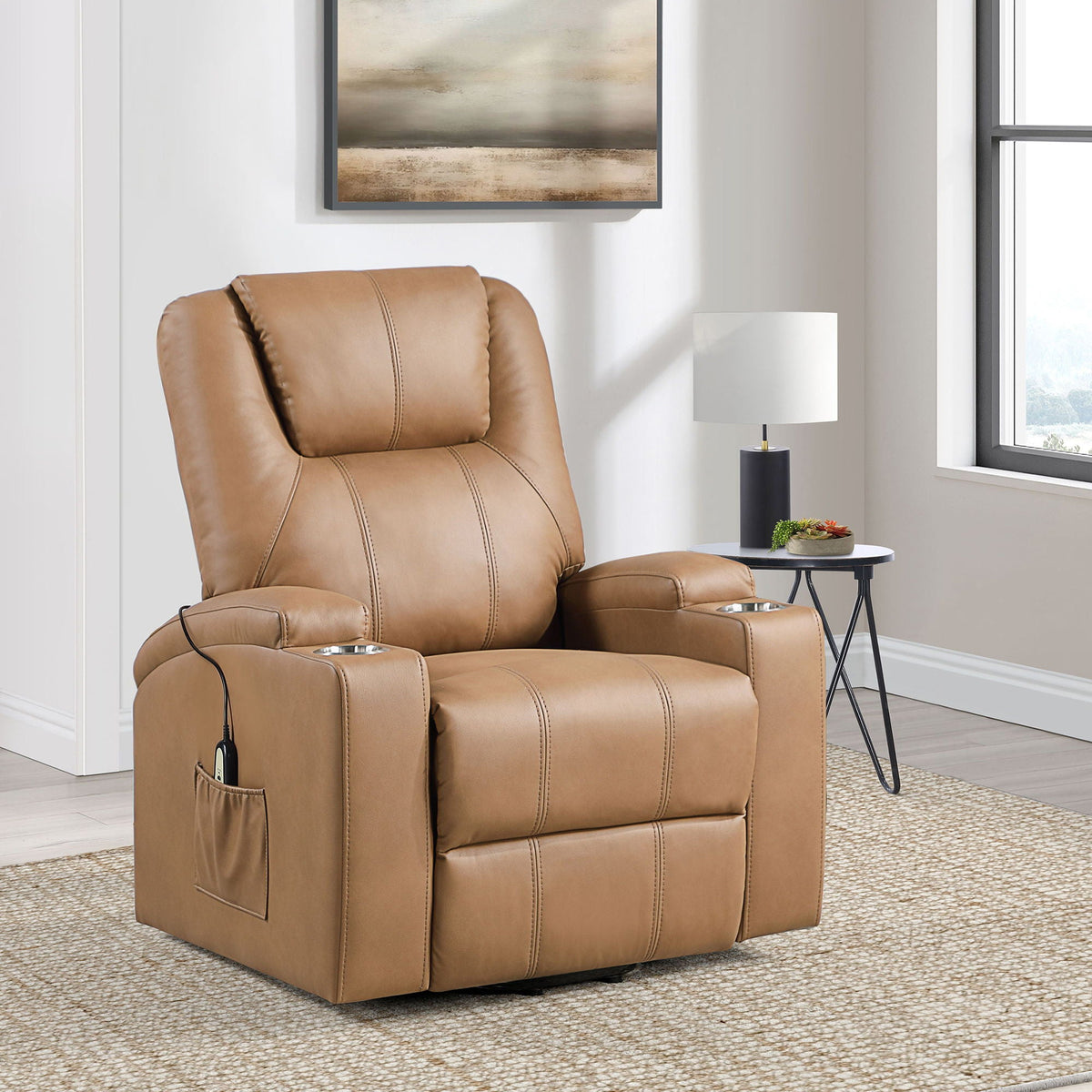 Macklin Power Lift Massage Recliner with Heat