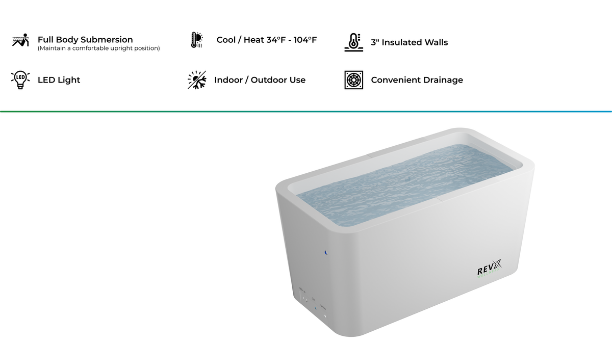 RevX Acrylic X Tub Cold Plunge with Chiller