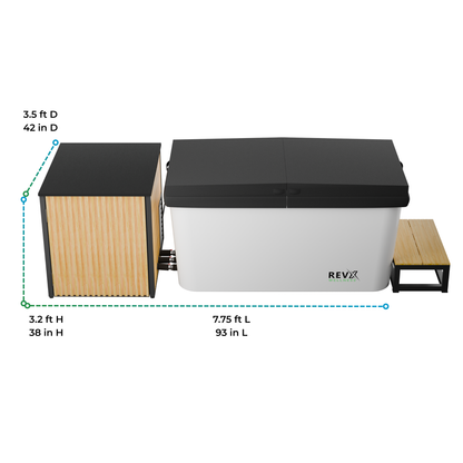 RevX Acrylic X Tub Cold Plunge with Chiller