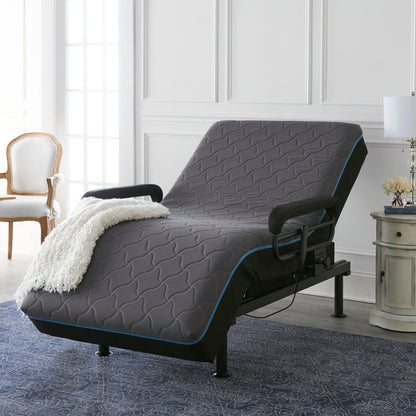 Adjustable Sleep-to-Stand Bed with Lift Assist – Dark Gray