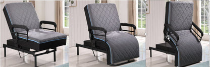 Adjustable Sleep-to-Stand Bed with Lift Assist – Dark Gray