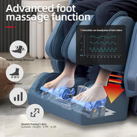4D Massage Chair Full Body Zero Gravity Massage Chair Recliner Shiatsu with Heat, AI Voice Control, Foot Roller & 3-Zone Heating - Home Electric Massager for Mom/Wife/Dad/Home Office