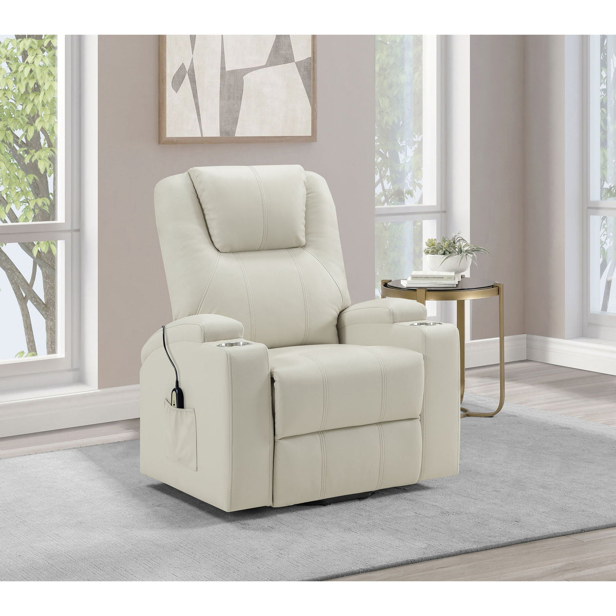 Macklin Power Lift Massage Recliner with Heat