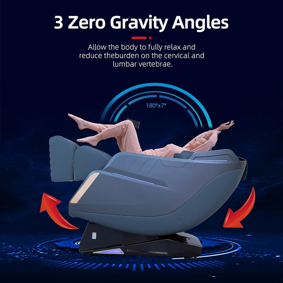 4D Massage Chair Full Body Zero Gravity Massage Chair Recliner Shiatsu with Heat, AI Voice Control, Foot Roller & 3-Zone Heating - Home Electric Massager for Mom/Wife/Dad/Home Office