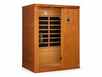 Madrid Elite 3 Person Low EMF Infrared Lighting Home Sauna — Studio Shot