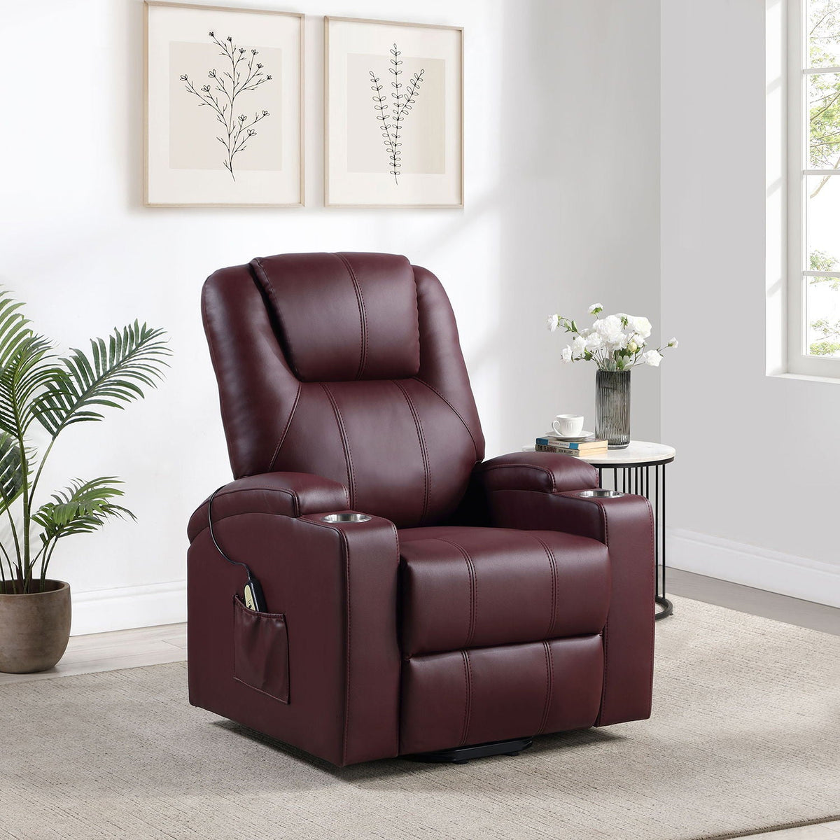 Macklin Power Lift Massage Recliner with Heat